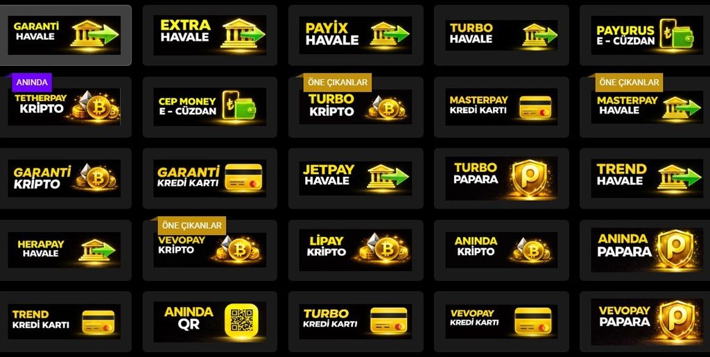 Betmarino çekim yöntemleri